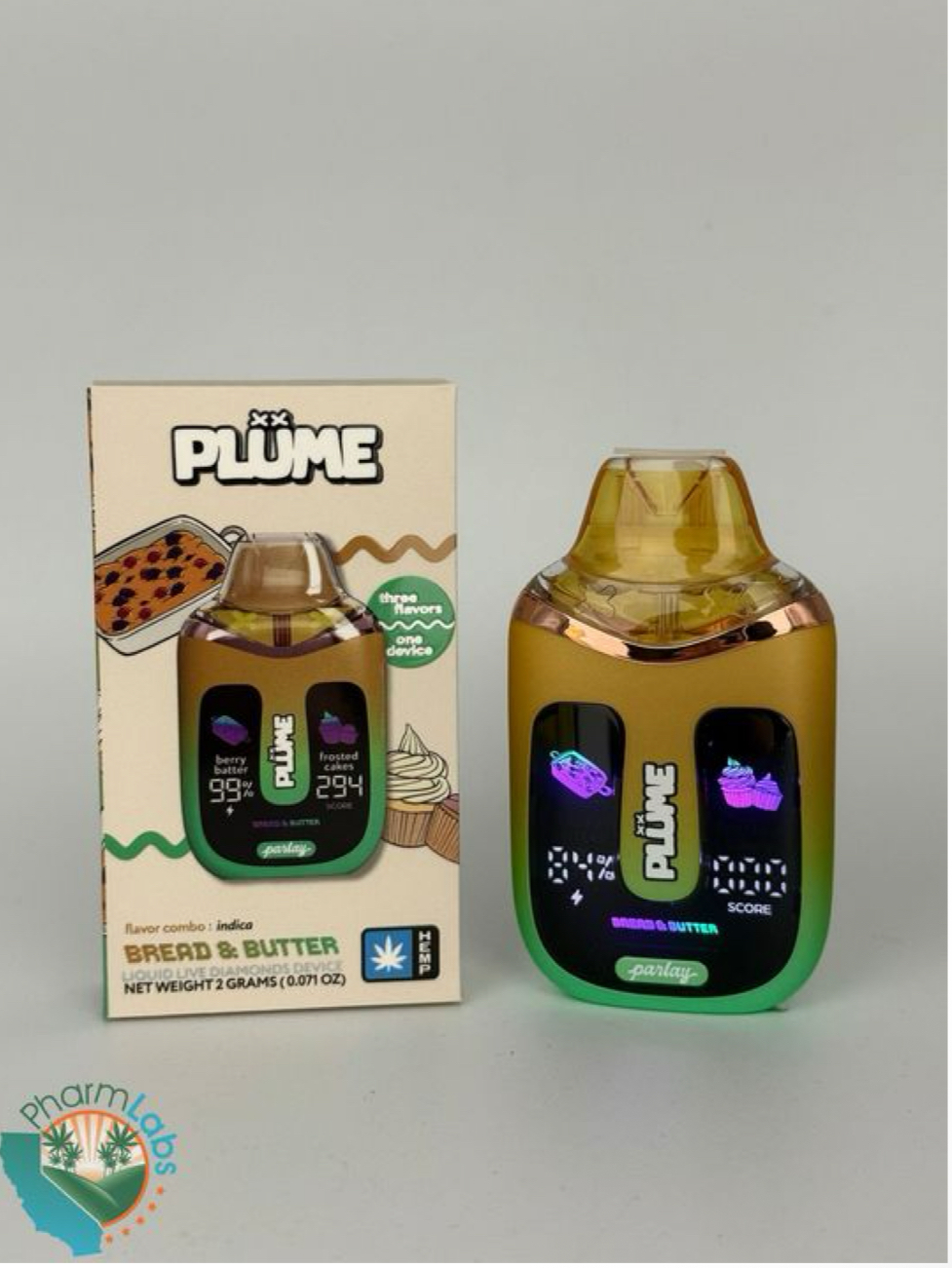 PLUME PARLAY bread BUTTER, plume parlay, plume parlay 2g, PLUME LABS BERRY BATTER, PLUME LABS FROSTED CAKES